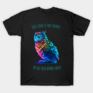 Neon Owl | Motivational Quotes T-Shirt